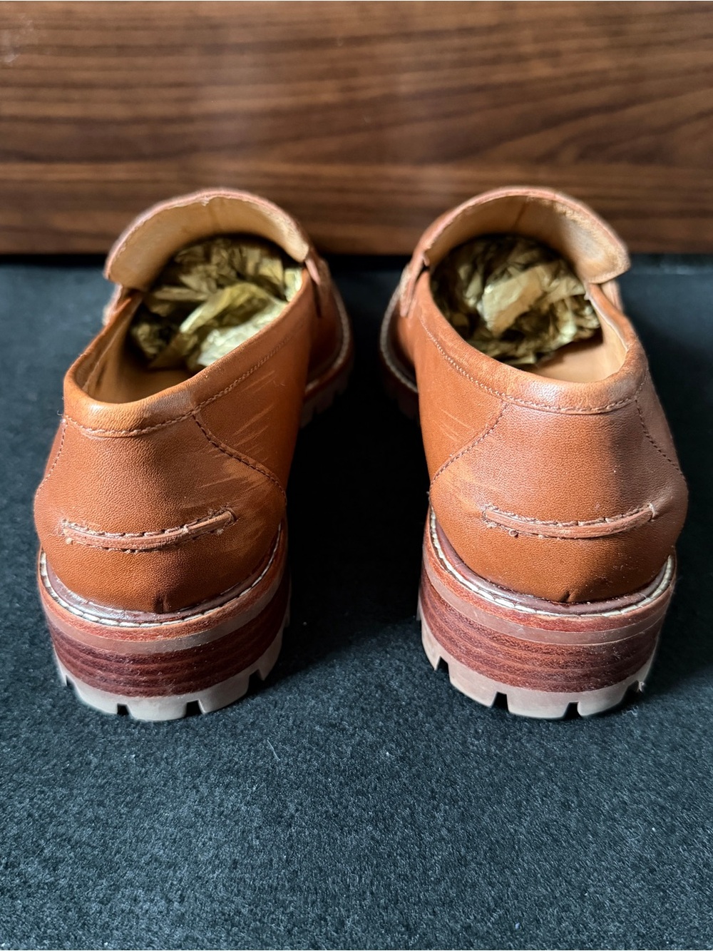 Madewell Corine Lugsole Loafer Women's Size 7 Camel Brown Leather - Picture 5 of 13